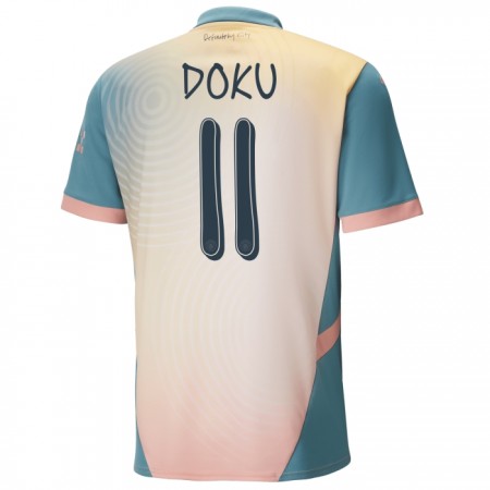 Manchester City Doku 11 Fotbollströjor Fjärde tröja 2024-25 Kortärmad